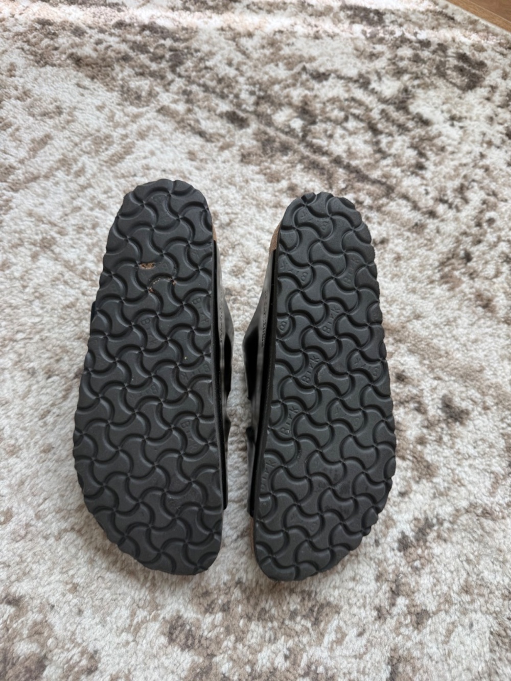 Birkenstock Arizona Big Buckle High Shine Sandals in Black Size 38 - Picture 5 of 10
